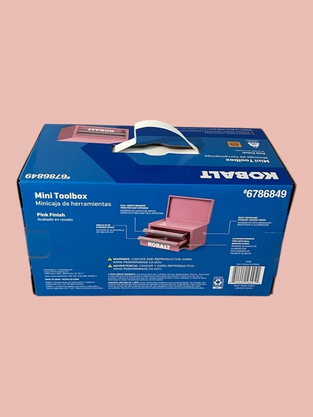 Pink Kobalt Mini Toolbox 2 Drawer Steel NEW Limited Edition #6786849